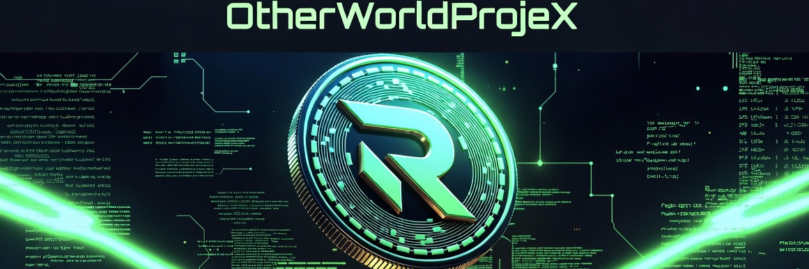 RIBBIT project banner — the official neon-green-on-black cyber-swamp key art for the RIBBIT token, the vetted project under Other World Projex.
